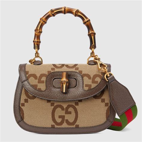 gucci bamboo bar hobo|Gucci Bamboo 1947 small top handle bag .